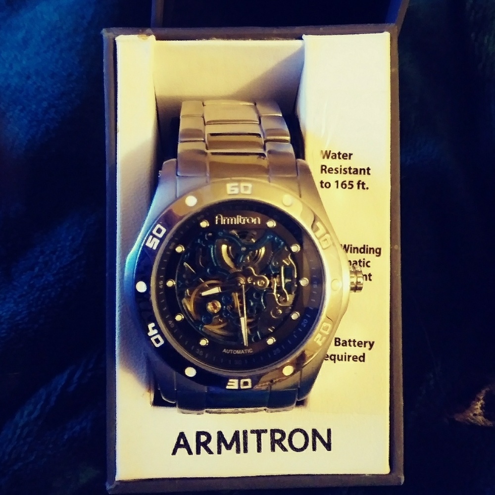 Men Armitron Skeleton Automatic Movement watch